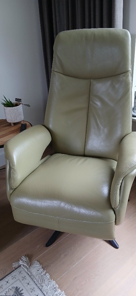 Relaxfauteuil, Huis en Inrichting, Fauteuils, Ophalen, Gebruikt, Minder dan 75 cm, Leer