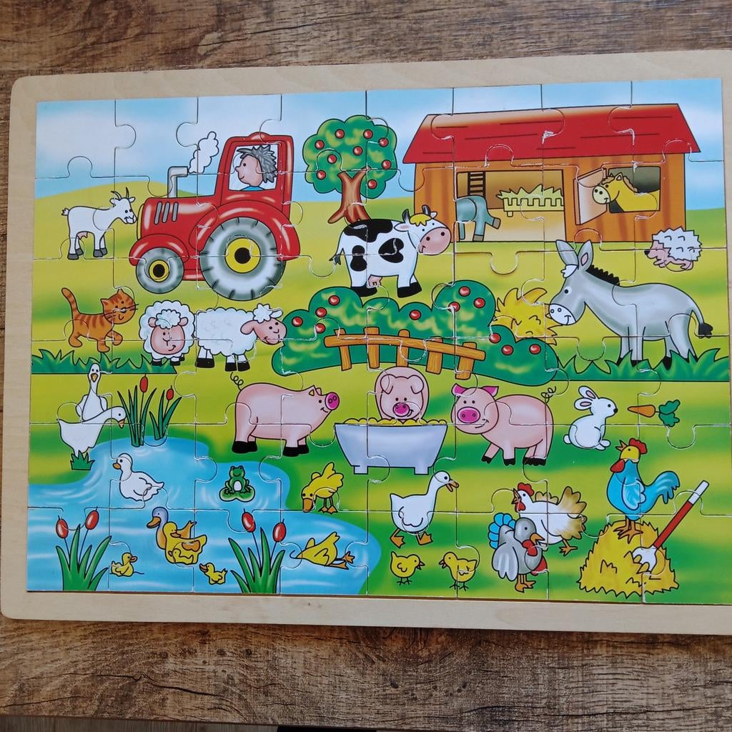 3 houten puzzels, Ophalen, Minder dan 10 stukjes, Gebruikt, 2 tot 4 jaar