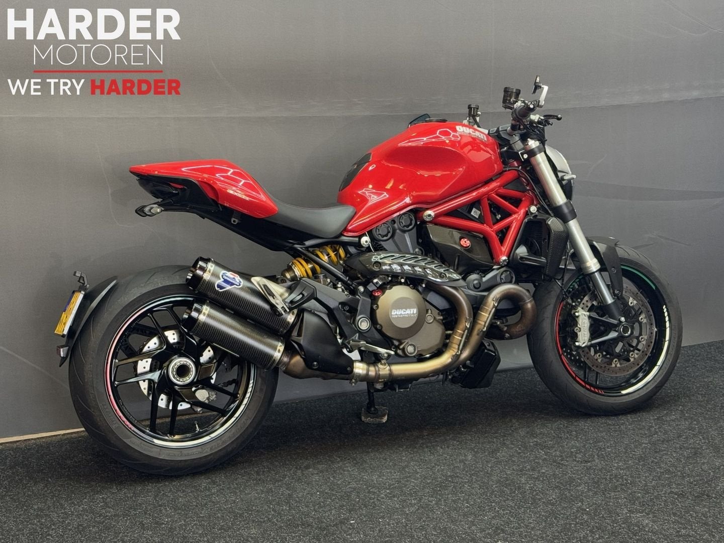 DUCATI MONSTER 1200 | TERMIGNONI | CARBON | BOMVOL | NETJES, Motoren, Motoren | Ducati, DUCATI, 2 cilinders, 1198 cc, Motorrijbewijs A