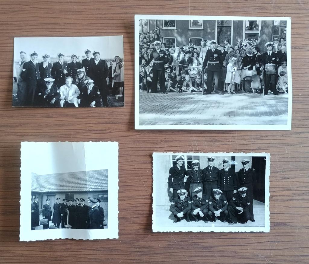 4 fotootjes MLD Marine Luchtvaartdienst Marine, Verzenden, Marine, Nederland, Embleem of Badge