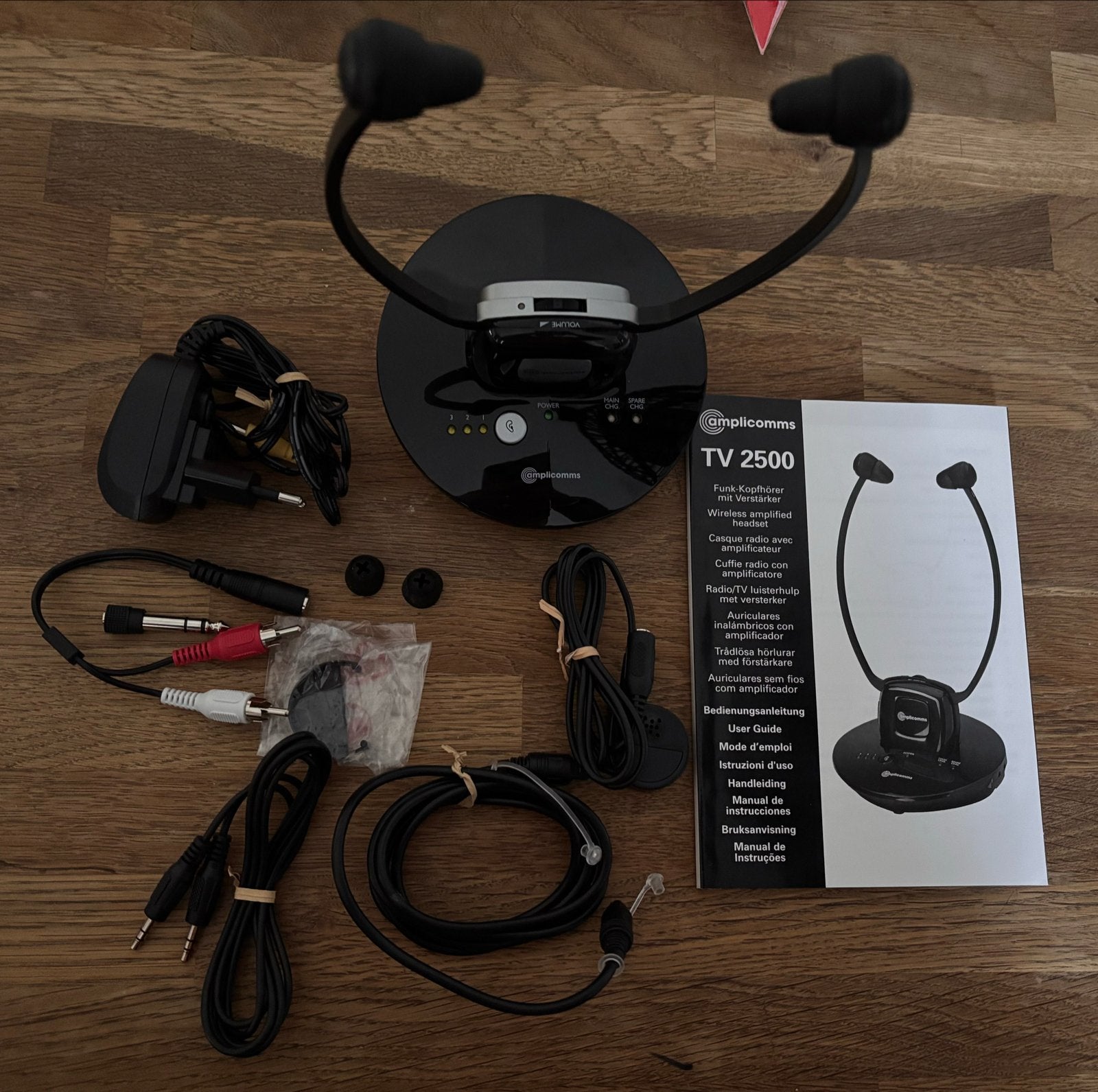 Amplicomms TV 2500 draadloze luisterhulp met versterker, Overige merken, Ophalen of Verzenden, Zo goed als nieuw, Over-ear