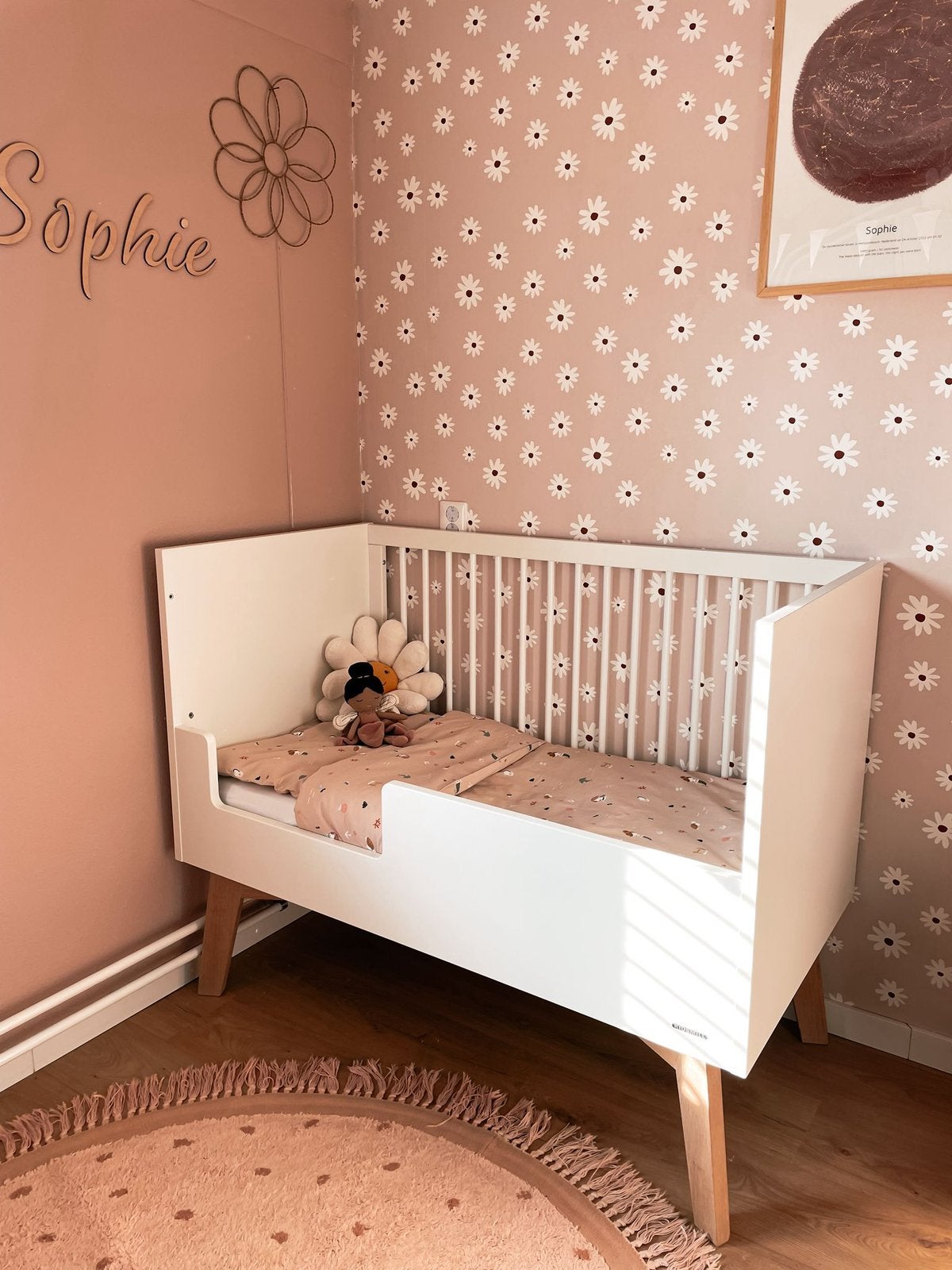Kidsmill ledikant Sixties 120x60 cm, Kinderen en Baby's, Kinderkamer | Bedden, Ophalen, Zo goed als nieuw, Lattenbodem, Minder dan 140 cm