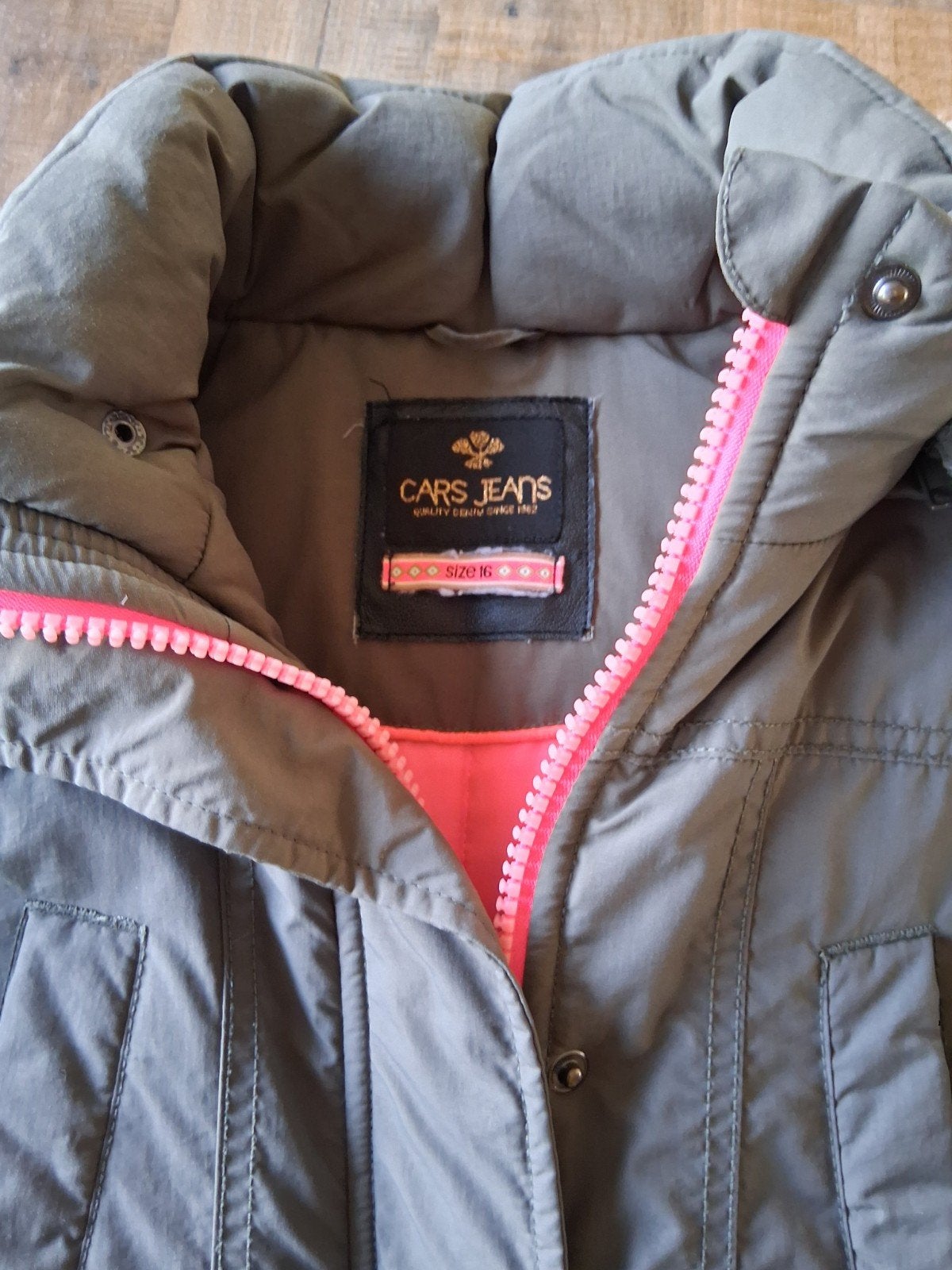 Cars Jeans winterjas maat 16 (M) met teddy voering, Ophalen, Jongen, Jas