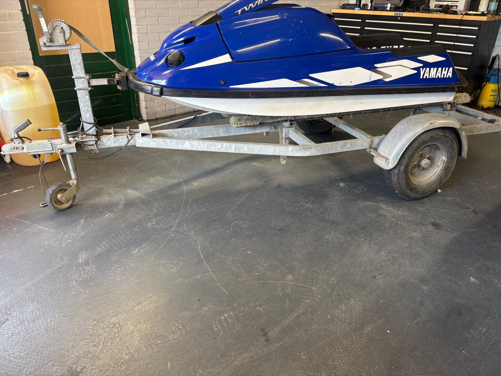 Yamaha superjet 701 kantel trailer jetloader, Watersport en Boten, Jetski's en Waterscooters, Ophalen of Verzenden, Zo goed als nieuw