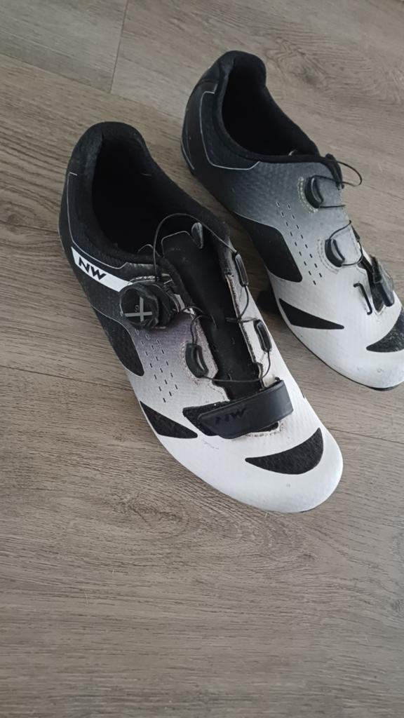 NW Spd-Sl racefietsschoenen Mast 42- Zwart/Wit, M, Schoenen, Ophalen of Verzenden, Zo goed als nieuw