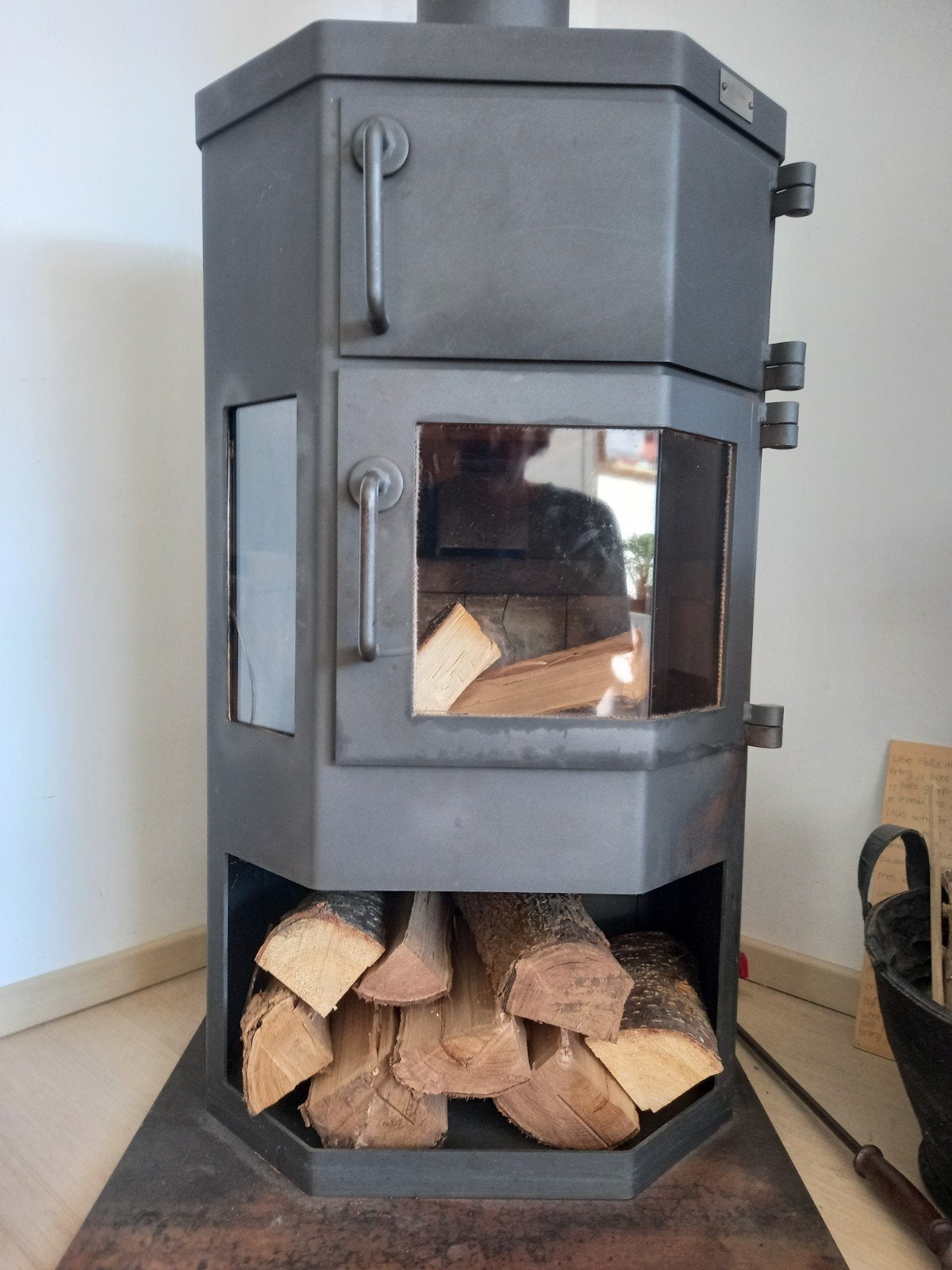 Echte Dik Geurts Houtkachel Freek 7 kW, Ophalen, Gebruikt, Houtkachel, Vrijstaand