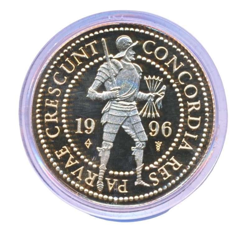 Nederland Gouden Dubbele Dukaat 1996, Ophalen of Verzenden, Goud