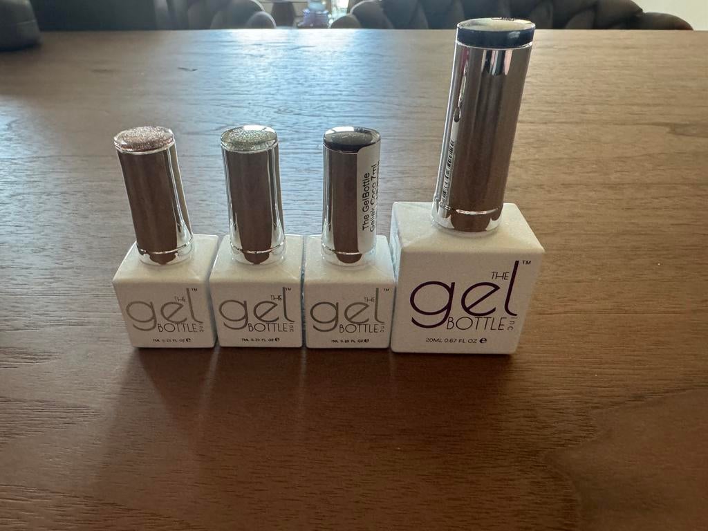 The gelbottle glitter gellakjes, Sieraden, Tassen en Uiterlijk, Uiterlijk | Cosmetica en Make-up, Zo goed als nieuw, Handen en Nagels