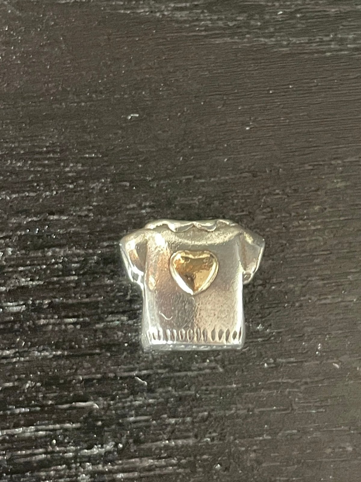 Pandora bedel Tshirt met gouden hartje, Ophalen of Verzenden, Zo goed als nieuw, Zilver, Pandora