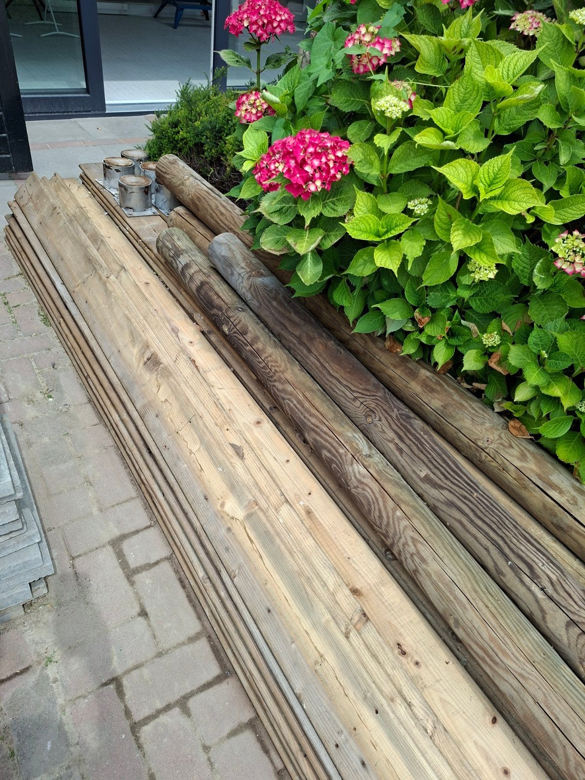 Tuinplanken, tuinpalen gebruikt, Ophalen, 250 cm of meer, Planken
