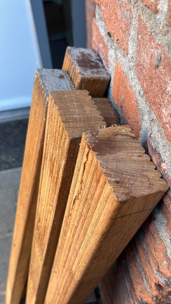 Balken, Ophalen, Zo goed als nieuw, Hardhout, Minder dan 180 cm