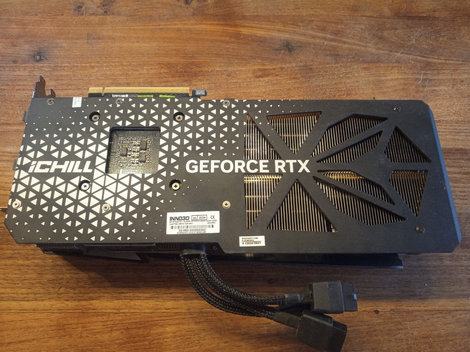 INNO3D GeForce RTX 4070 Ti SUPER X3 iCHILL 16GB GDDR6X, PCI-Express 4, Ophalen of Verzenden, Zo goed als nieuw, HDMI