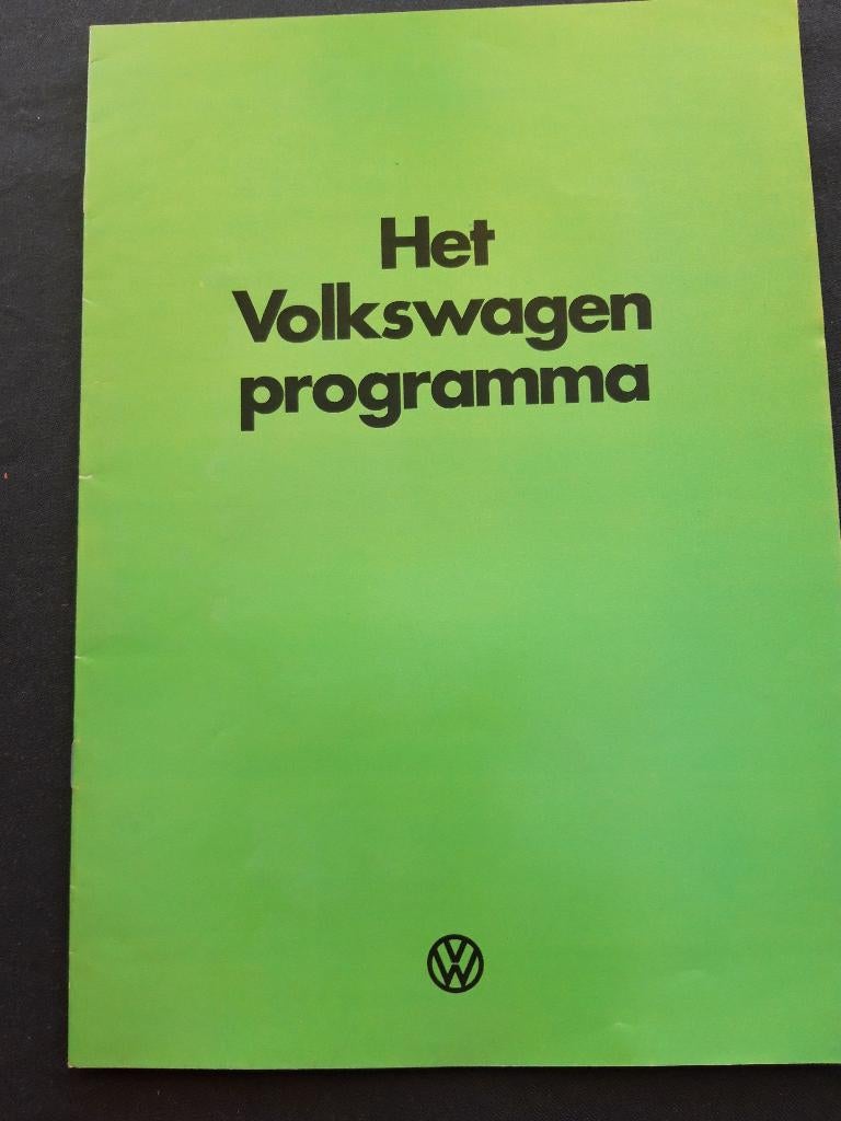 folder Volkswagen programma 1977 - Nederlands, Ophalen of Verzenden, Zo goed als nieuw, Volkswagen