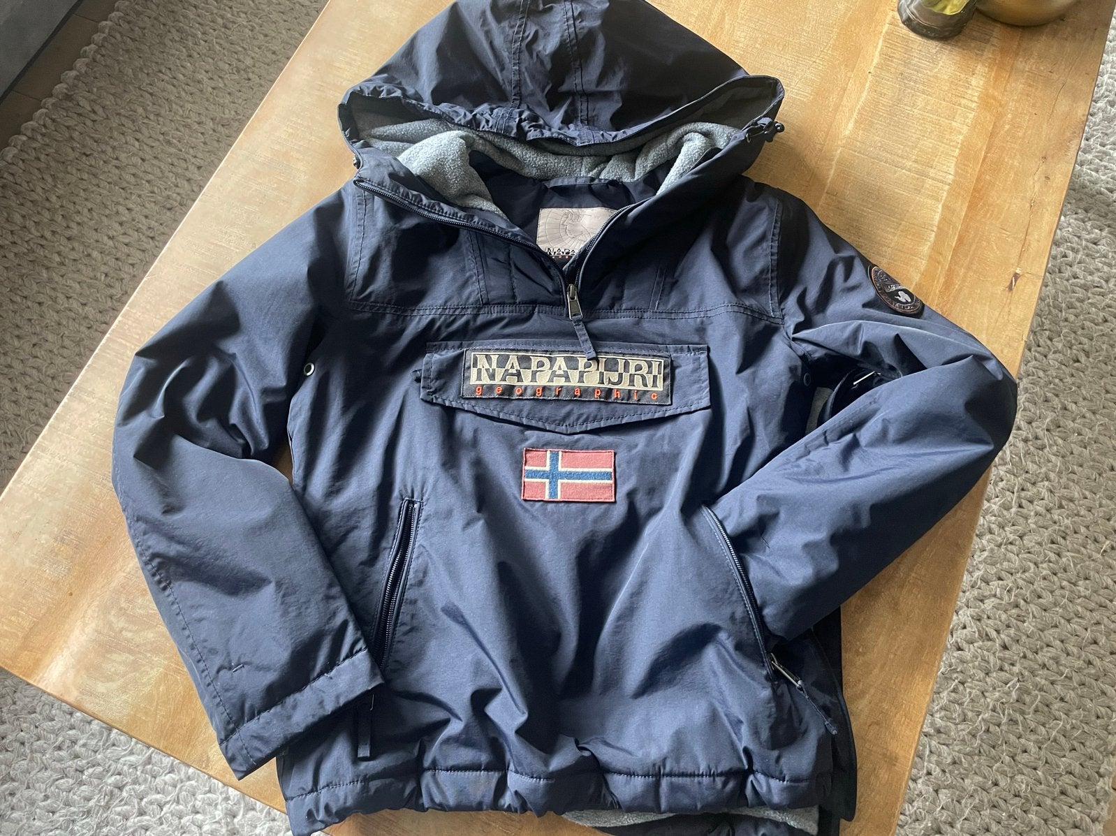 Napapijri jas maat S, Ophalen of Verzenden, Zo goed als nieuw, Maat 36 (S), Blauw