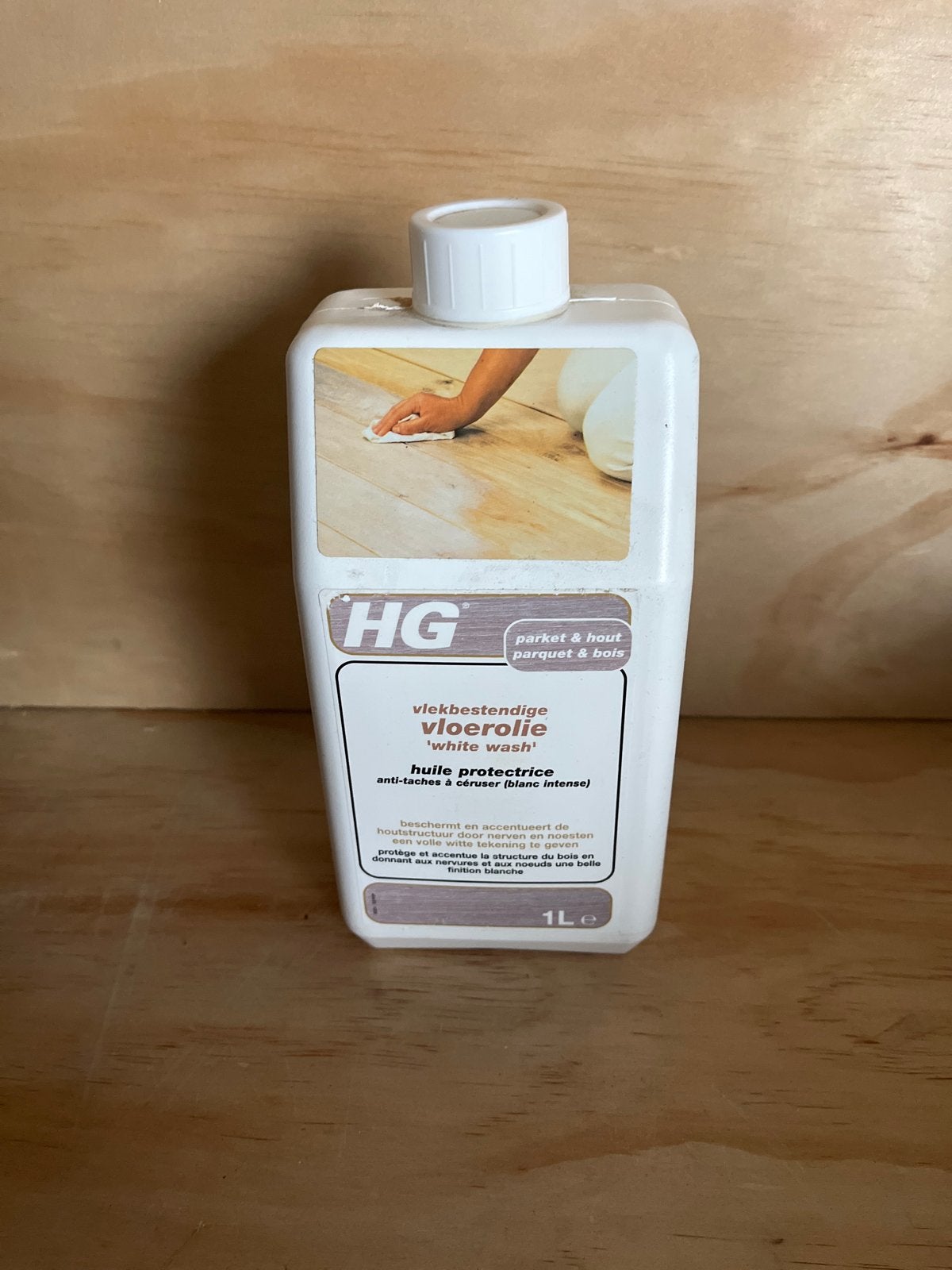 HG Vlekbestendige Vloerolie 'White Wash' 1L, Doe-het-zelf en Verbouw, Ophalen, Nieuw, Overige materialen, Overige typen