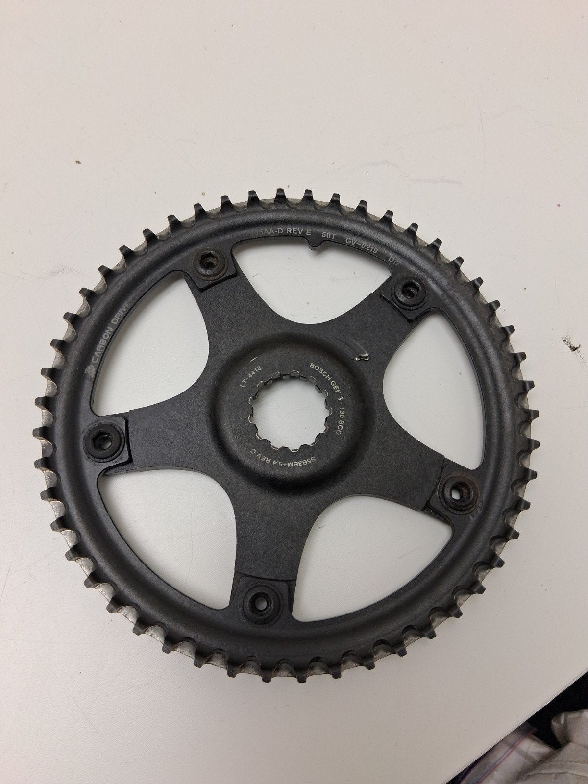 Gates CDX Carbon Drive 50T Bosch 3 Tandwiel, Gebruikt, Ophalen of Verzenden, Derailleur of Ketting, Gates Carbon Drive