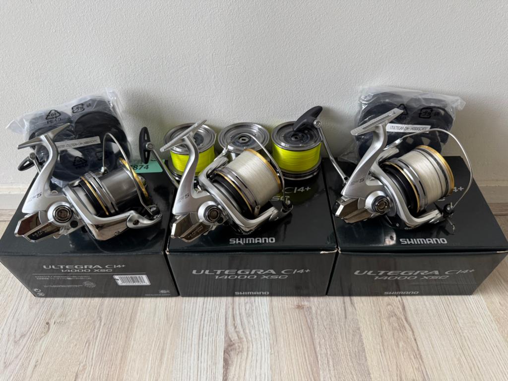 3x Shimano ultegra 14000 c14 xsc zilver, Ophalen of Verzenden, Zo goed als nieuw, Molen