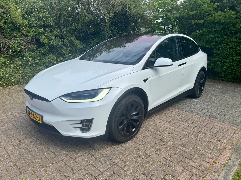 Tesla Model X 2018 Wit, Automaat, Model X, 2433 kg, 137 €/maand
