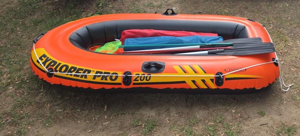 Intex Explorer Pro 200 Opblaasboot met Peddels, Ophalen