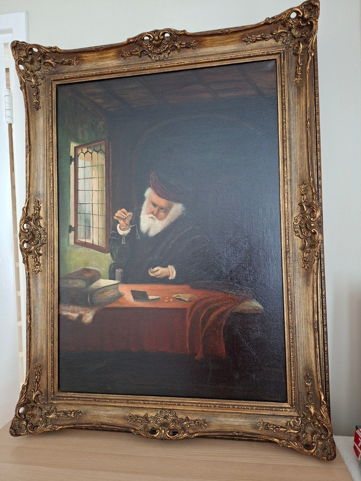 Olieverfschilderij 'De Goudweger' in Baroklijst, Ophalen of Verzenden