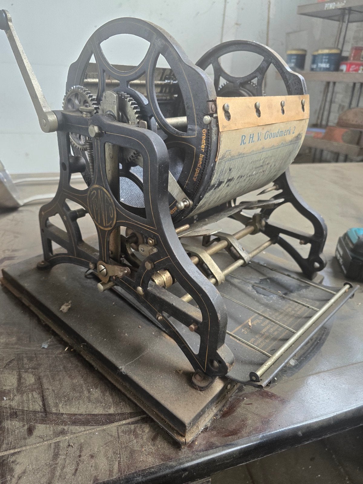 Antieke Roneo Duplicator - Vintage Kantoormachine, Ophalen of Verzenden