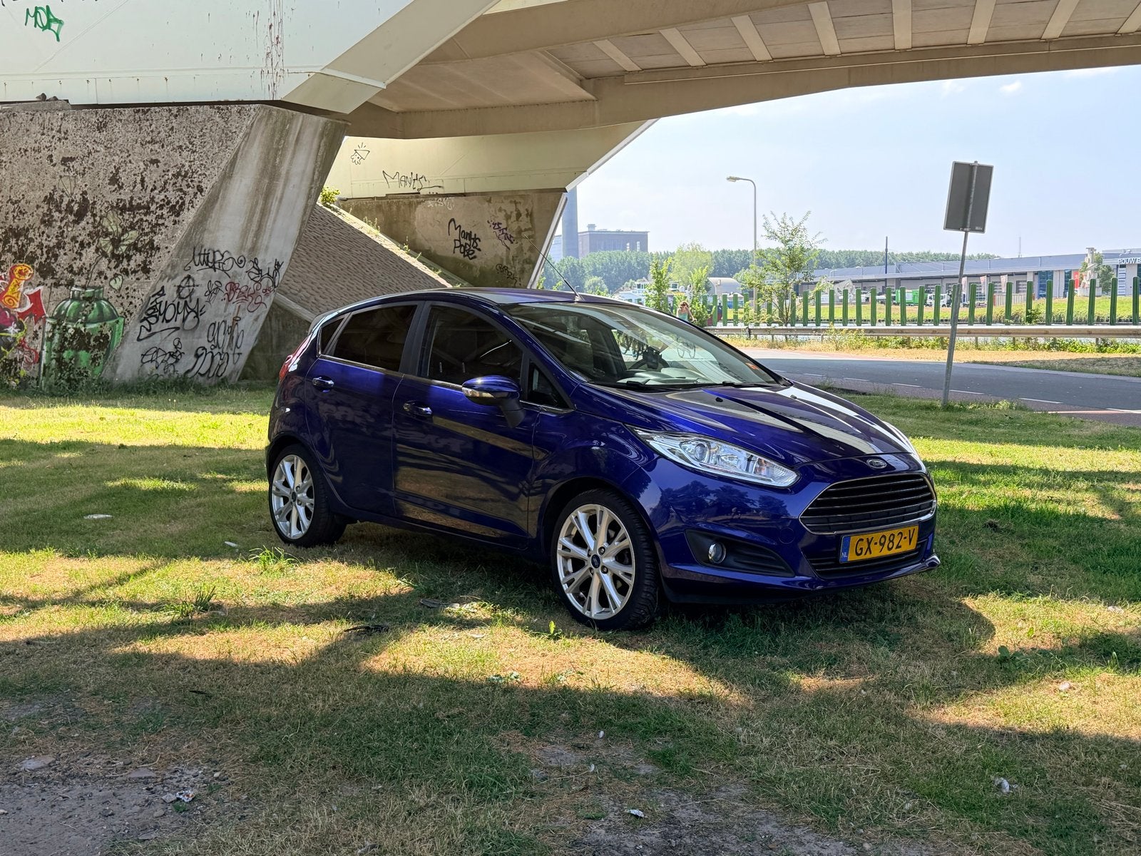 Ford Fiësta 125PK / DistrRiem / 2e eig / Sony soundsystem, Auto's, Voorwielaandrijving, Euro 5, 40 €/maand, Blauw