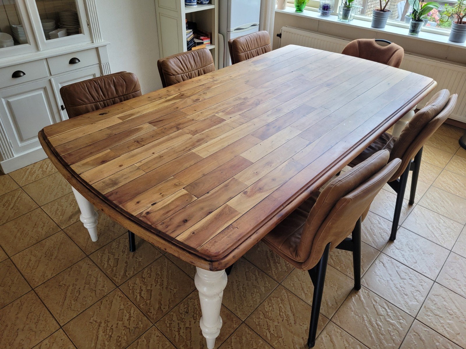 Teakhouten tafel 240x125, Ophalen, 100 tot 150 cm, Teakhout, 200 cm of meer