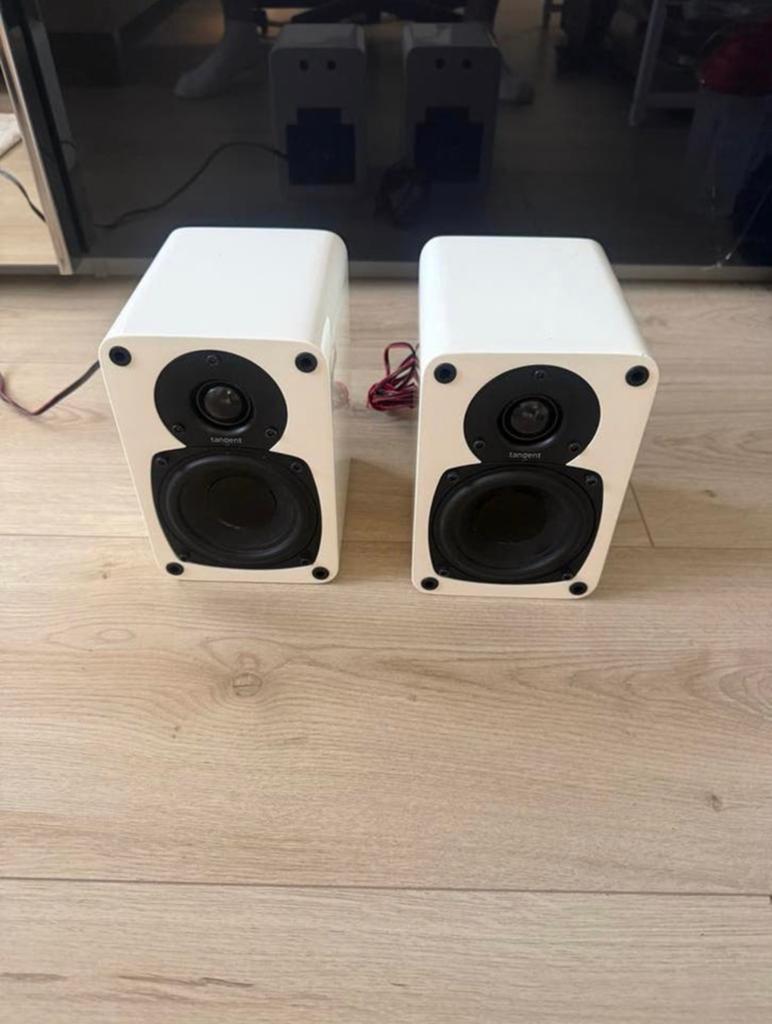 Tangent EVO E4 Boekenplank Speakers Wit - Set van 2, Ophalen, Zo goed als nieuw