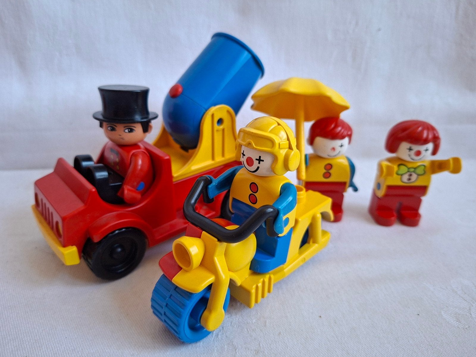 Vintage Duplo 2650 PreSchool Canon Ball Clowns, Kinderen en Baby's, Speelgoed | Duplo en Lego, Gebruikt, Duplo, Complete set, Ophalen of Verzenden