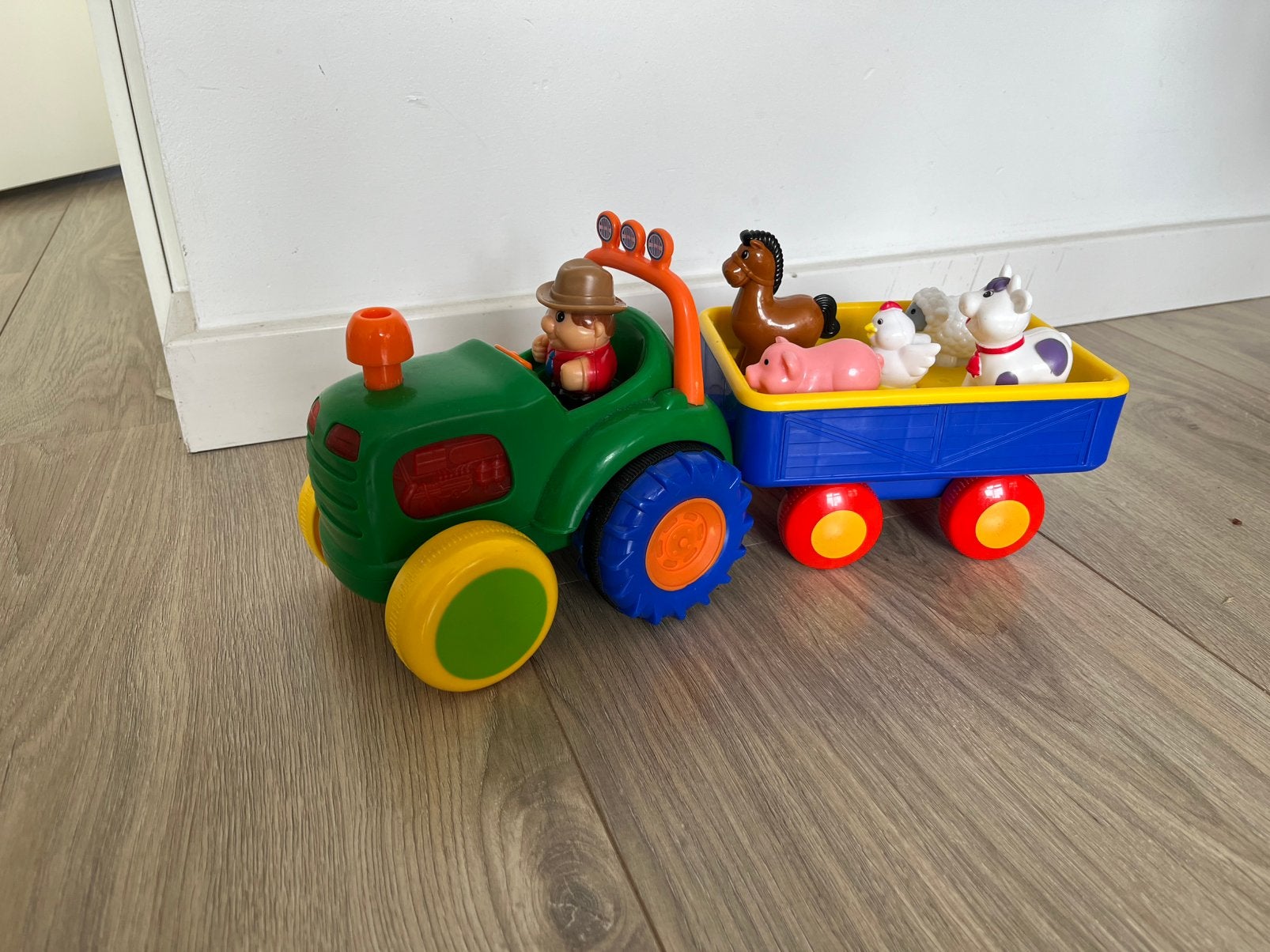 Tractor Fisher Price, Ophalen, Zo goed als nieuw, Auto of Voertuig, Met geluid