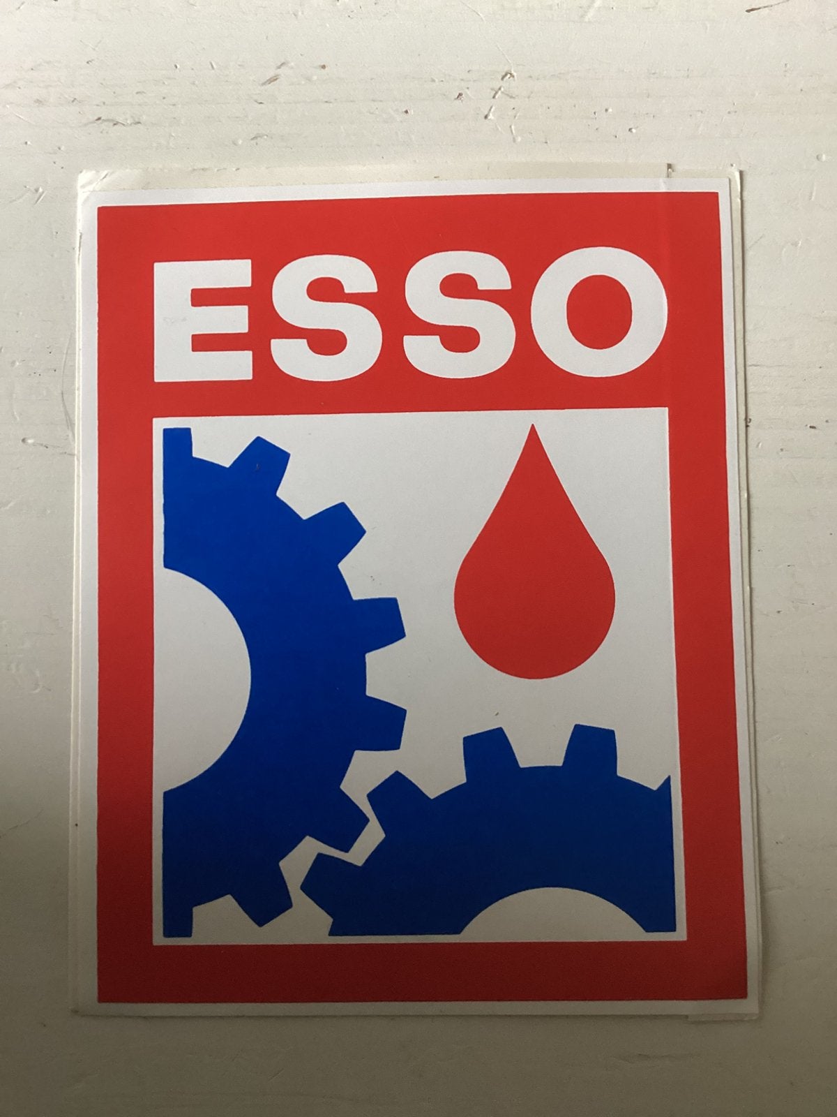 Sticker ESSO, Verzenden, Zo goed als nieuw, Merk