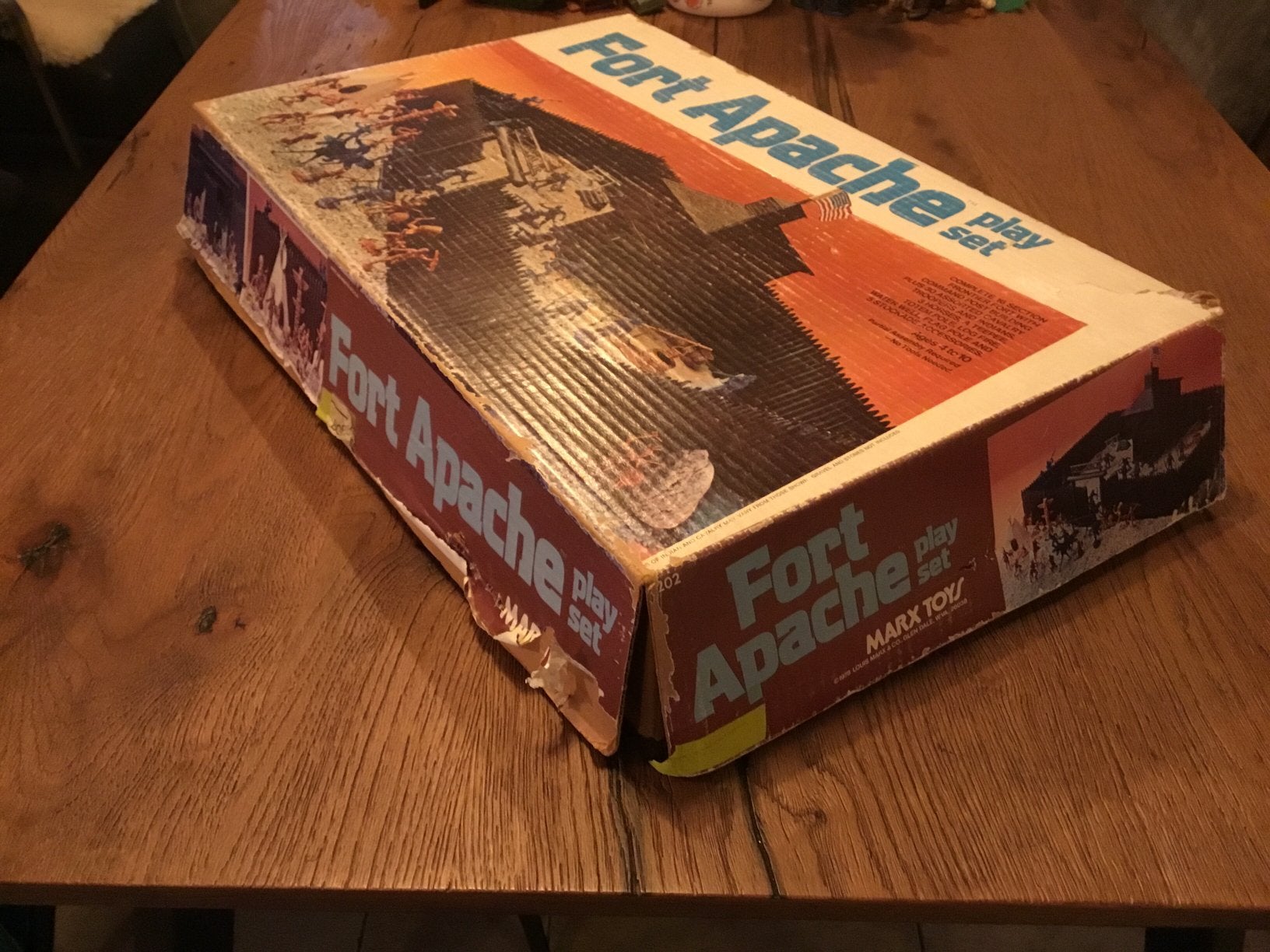 Vintage Marx Toys Fort Apache met Cowboys en Indianen, Hobby en Vrije tijd, Modelbouw | Figuren en Diorama's, Ophalen, Gebruikt