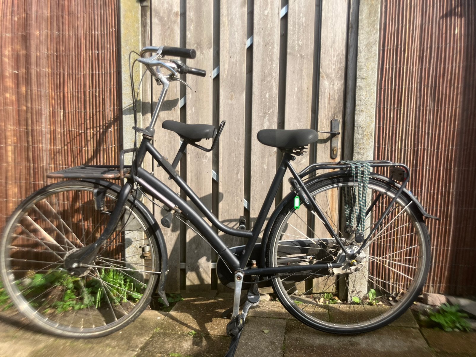 Azor fiets moederfiets met zitje, Fietsen en Brommers, 53 tot 56 cm, Ophalen, Gebruikt, Versnellingen