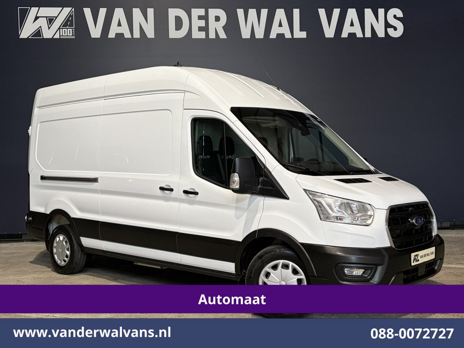 Ford Transit 2.0 TDCI 170pk Automaat L3H3 Euro6 Airco | Navi, Auto's, Dealer onderhouden, 4 cilinders, 1850 kg, Wit