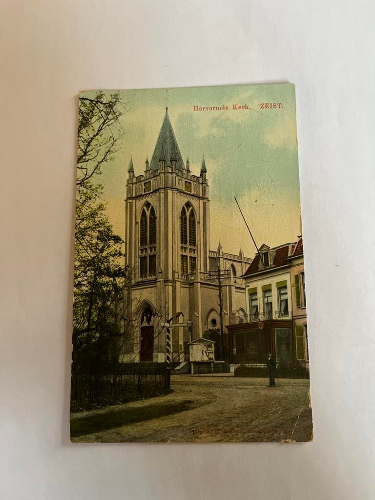 Oude Ansichtkaart Hervormde Kerk Zeist -, Ophalen of Verzenden, Voor 1920, Gelopen, Utrecht