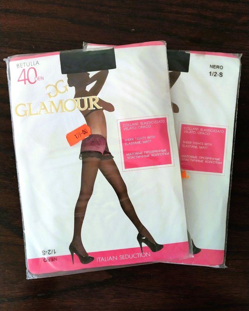 Glamour Betulla 40 Panty, Kleur Nero, 40 Denier, Small, Maat 36/38 (S), Glamour, Zwart, Nieuw