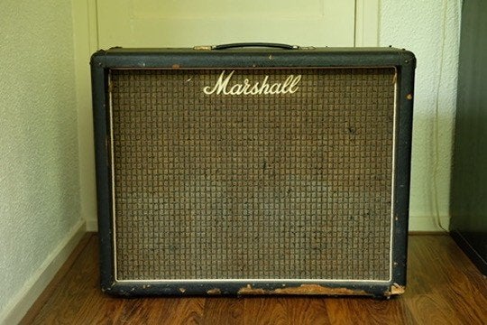 Marshall 2045 cabinet (vintage) met G12H30 speakers, Muziek en Instrumenten, Ophalen, Gebruikt, Gitaar, 50 tot 100 watt