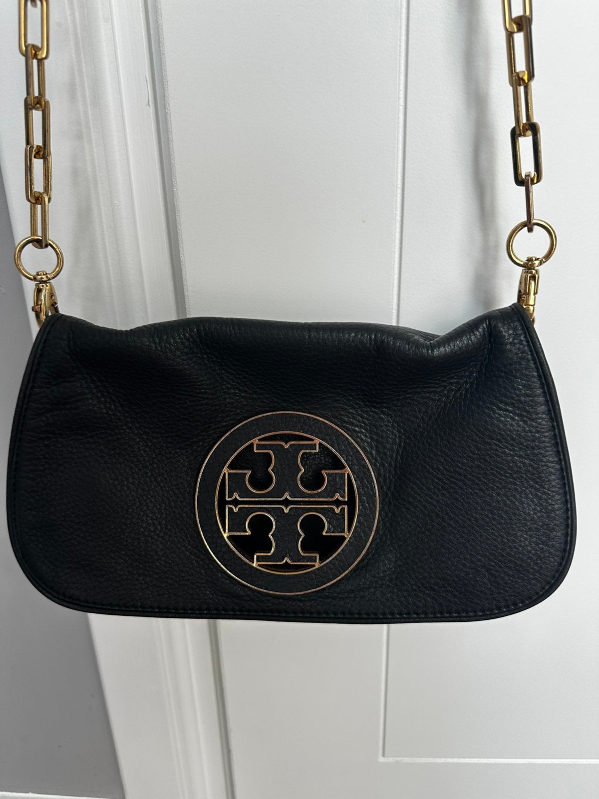 Tory burch tas, Ophalen, Gebruikt, Zwart, Handtas
