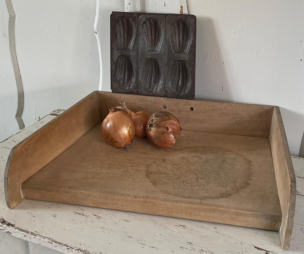 Brocante oud houten hakblok / snijplank, Antiek en Kunst, Ophalen of Verzenden