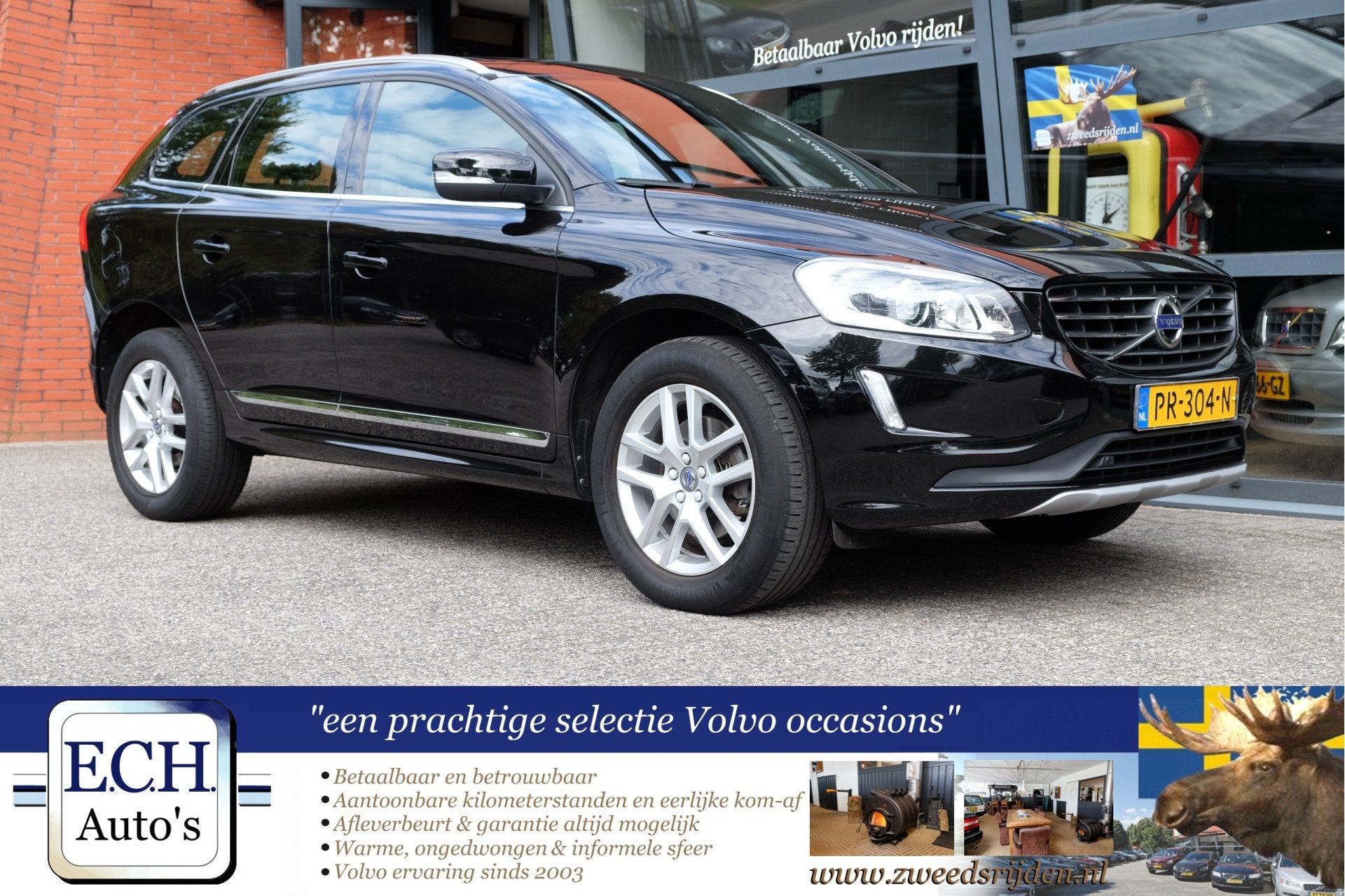 Volvo XC60 2.0 T5 245 pk Aut. Polar+ Leer, Panoramadak, 15 km/l, Gebruikt, 4 cilinders, Zwart