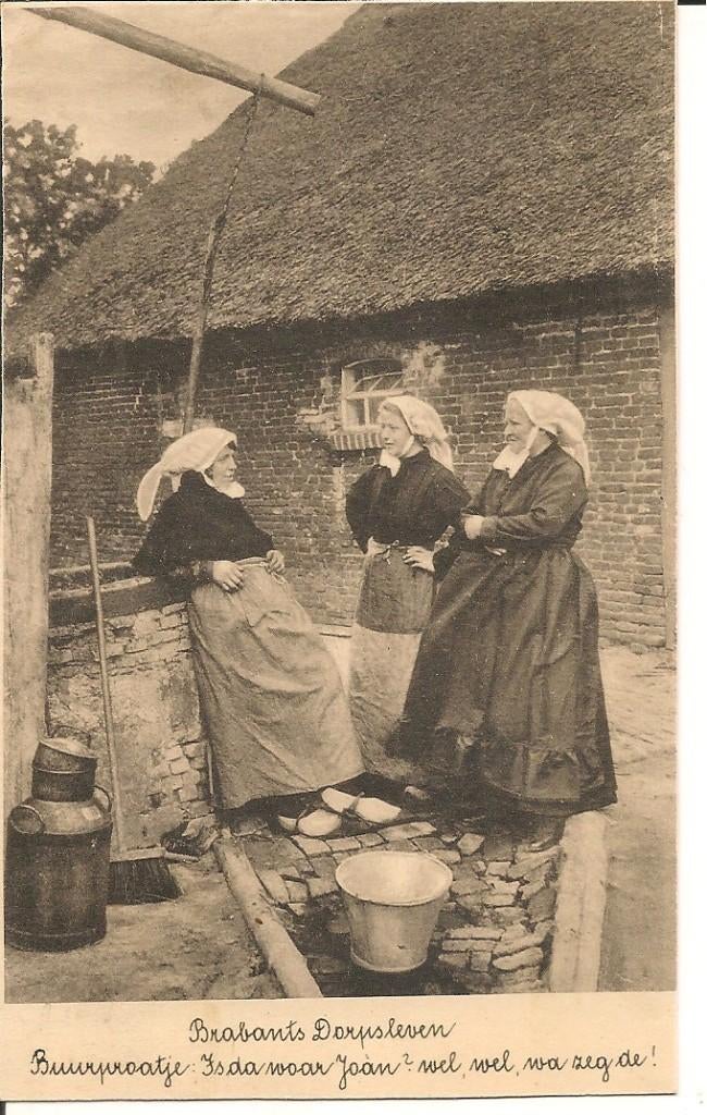 Brabantsch  dorpsleven., Ophalen of Verzenden, 1920 tot 1940, Gelopen, Noord-Brabant