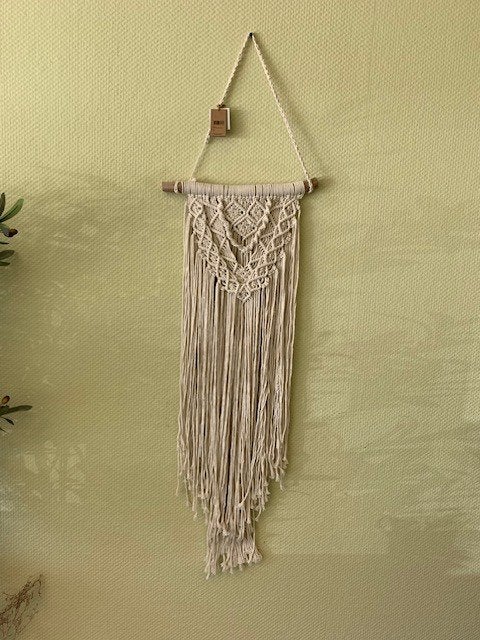Macramé wandhanger — boho wanddecoratie — nieuw met label, ., Nieuw, Ophalen of Verzenden, .