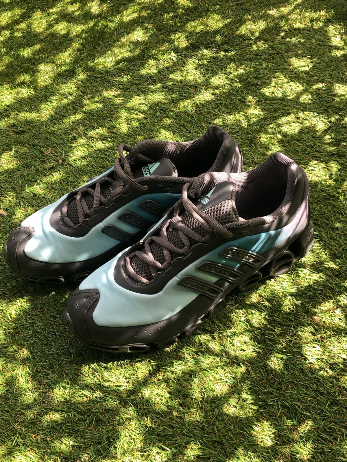 Adidas Megaride Grijs & Blauw - Maat EU45 US11, Kleding | Heren, Blauw, Nieuw, Ophalen of Verzenden, Sneakers of Gympen