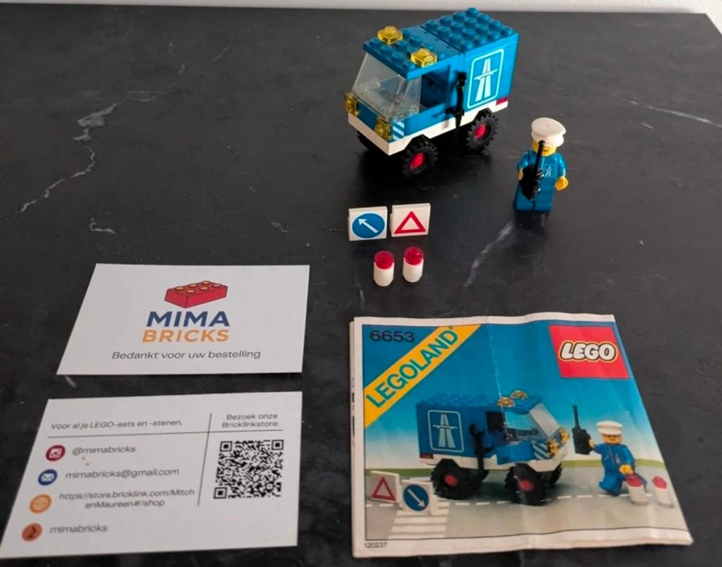 LEGO Legoland 6653 Highway Patrol Truck Complete Set, Compleet, Gebruikt, Lego, Aastvej 1, 7190 Billund, Denmark