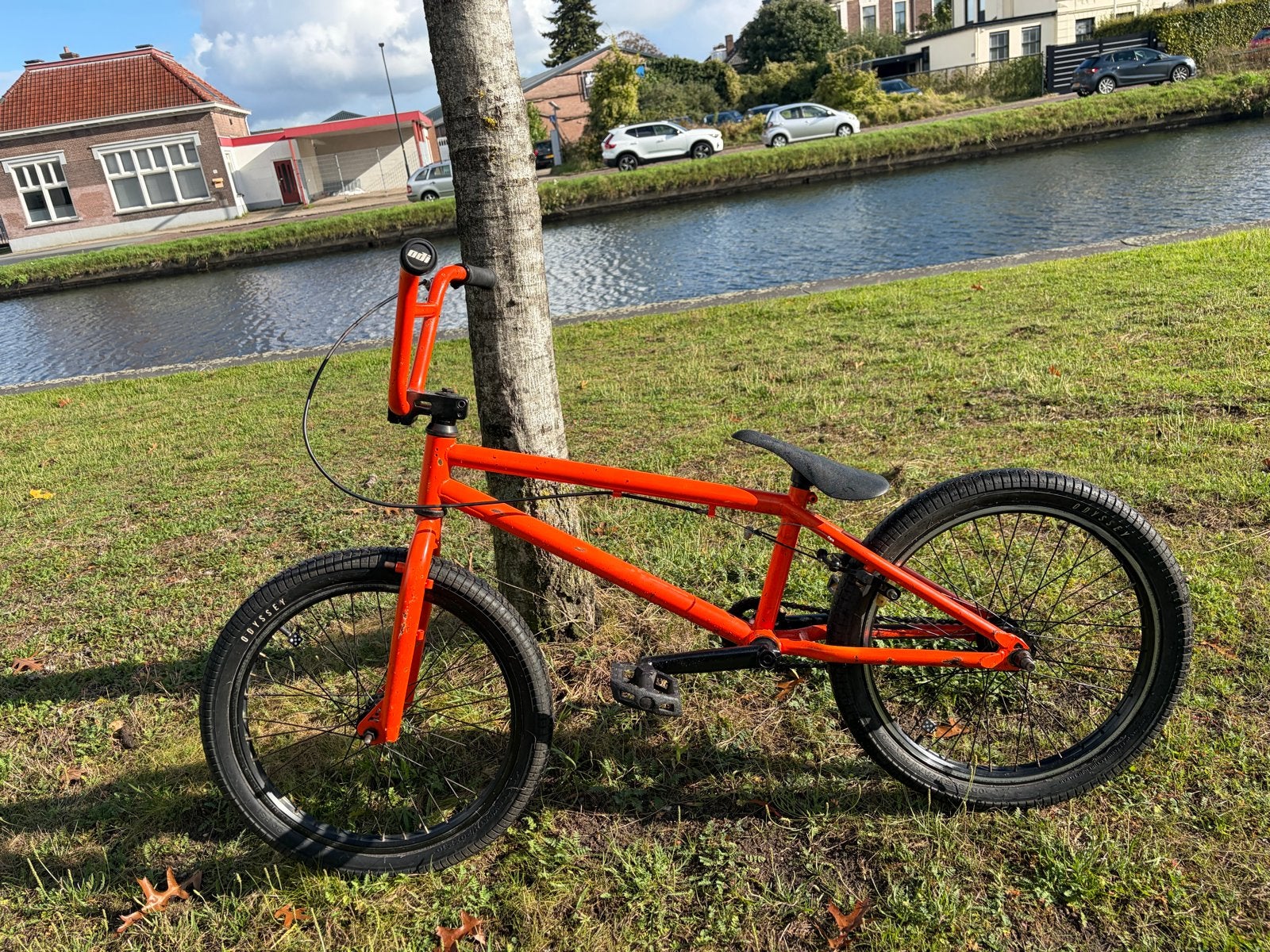 Redline BMX met Odyssey banden en handvatten, Ophalen, Gebruikt, 20 tot 24 inch