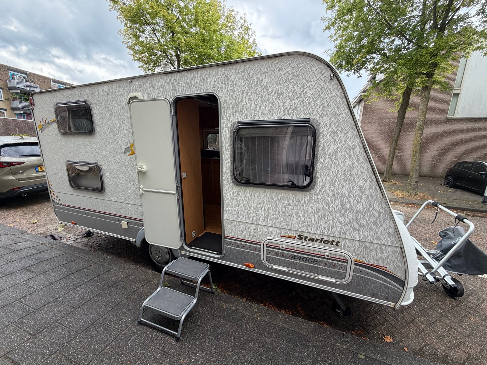 Sterckeman Starlett 440CE (2008) - Stapelbed!, Caravans en Kamperen, Sterckeman, Rondzit, Kachel, 750 - 1000 kg
