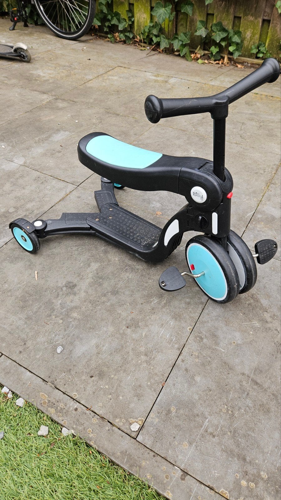 Billy 5-in-1 Meegroeifiets Blauwgroen, Kinderen en Baby's, Speelgoed | Buiten | Voertuigen en Loopfietsen, Ophalen, Gebruikt, Loopfiets
