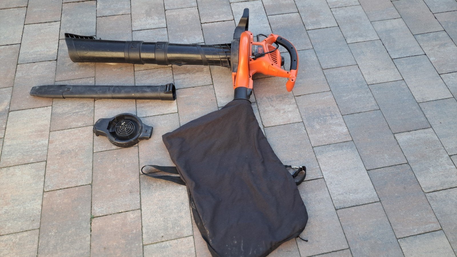Black & Decker Bladblazer/Bladzuiger net Opvangzak, Gebruikt, Met opvangzak, Handgedragen, Ophalen of Verzenden