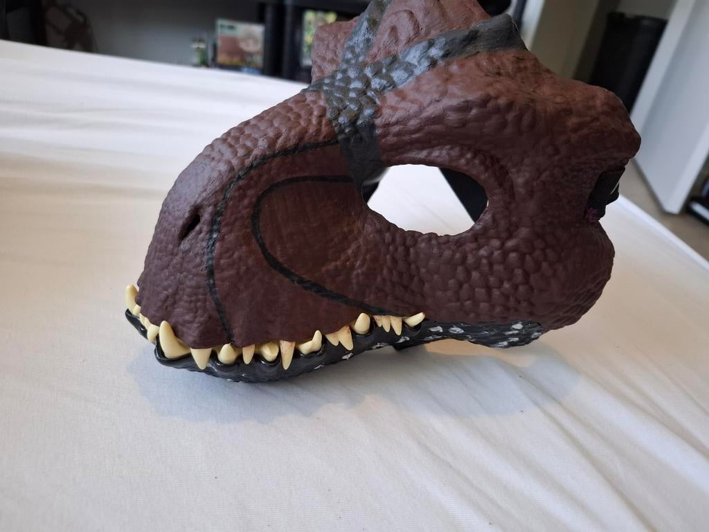 Fursuit indoraptor dinomask, Ophalen of Verzenden, Gebruikt