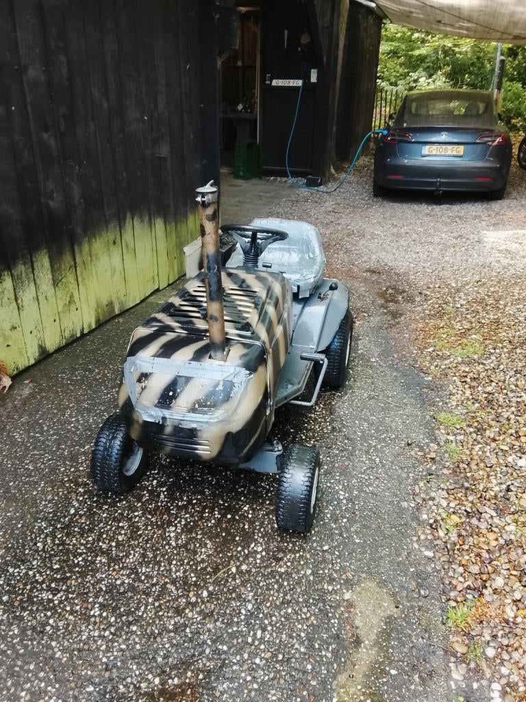 Tijger Tuin Tractor - Briggs & Stratton Motor, Ophalen, Gebruikt, Briggs & Stratton, Benzine-grasmaaier